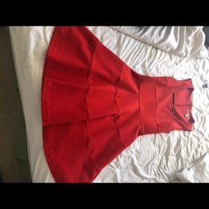 Red dress from Banana Republic